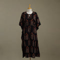 Black - cotton kaftan (long) 79 - handcrafted