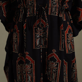 Black - cotton kaftan (long) 79 - handcrafted