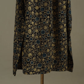 Black Ajrakh Block Print Cotton Kaftan (Long)