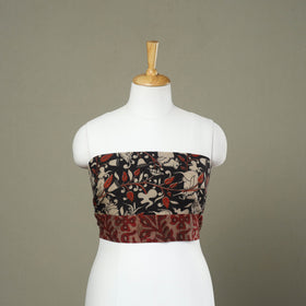 Shop Cotton Black Kalamkari Print Blouse Piece Online