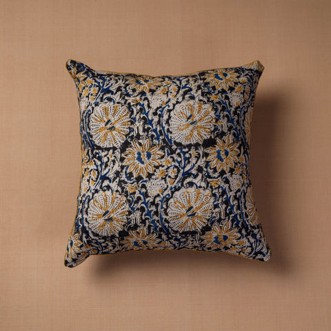  Block Print Cotton Kalamkari Cushion Cover