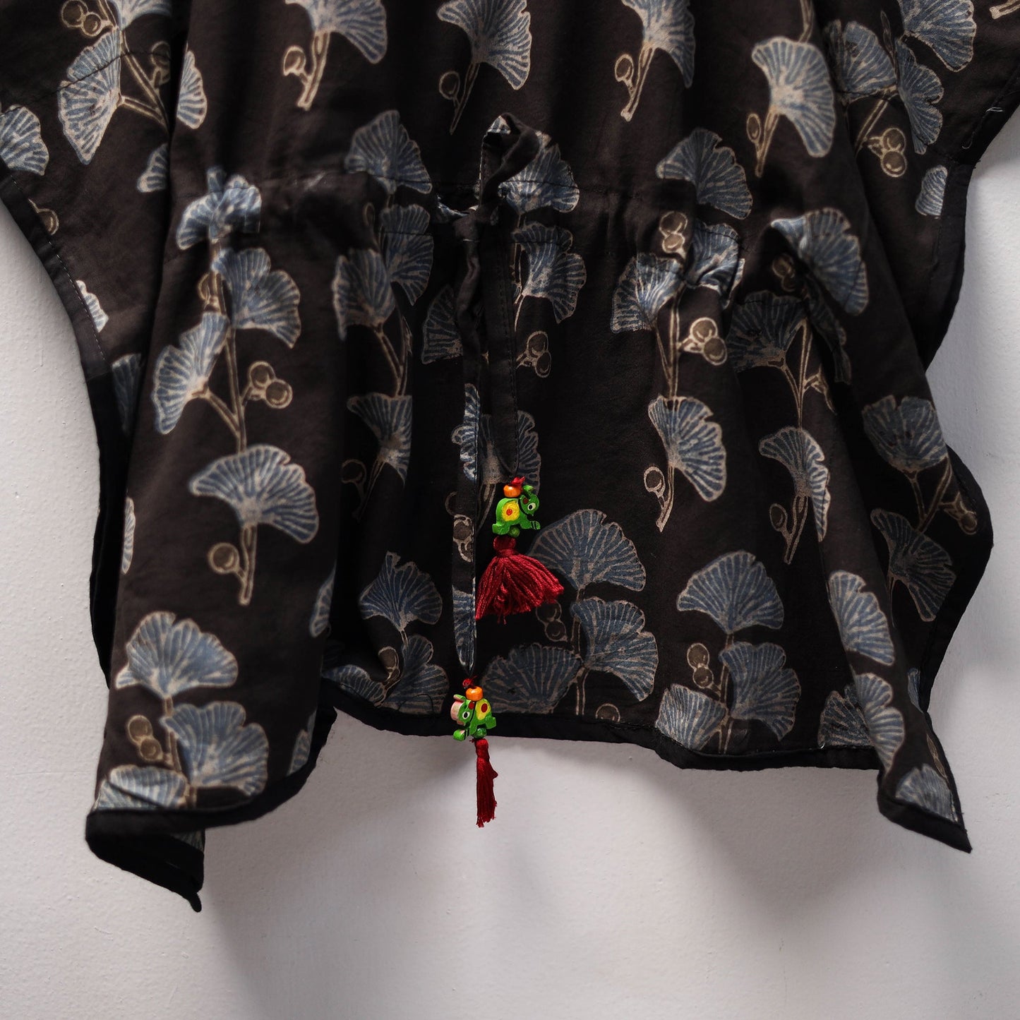 Black - cotton kids kaftan (3-4 years) 03 - handcrafted