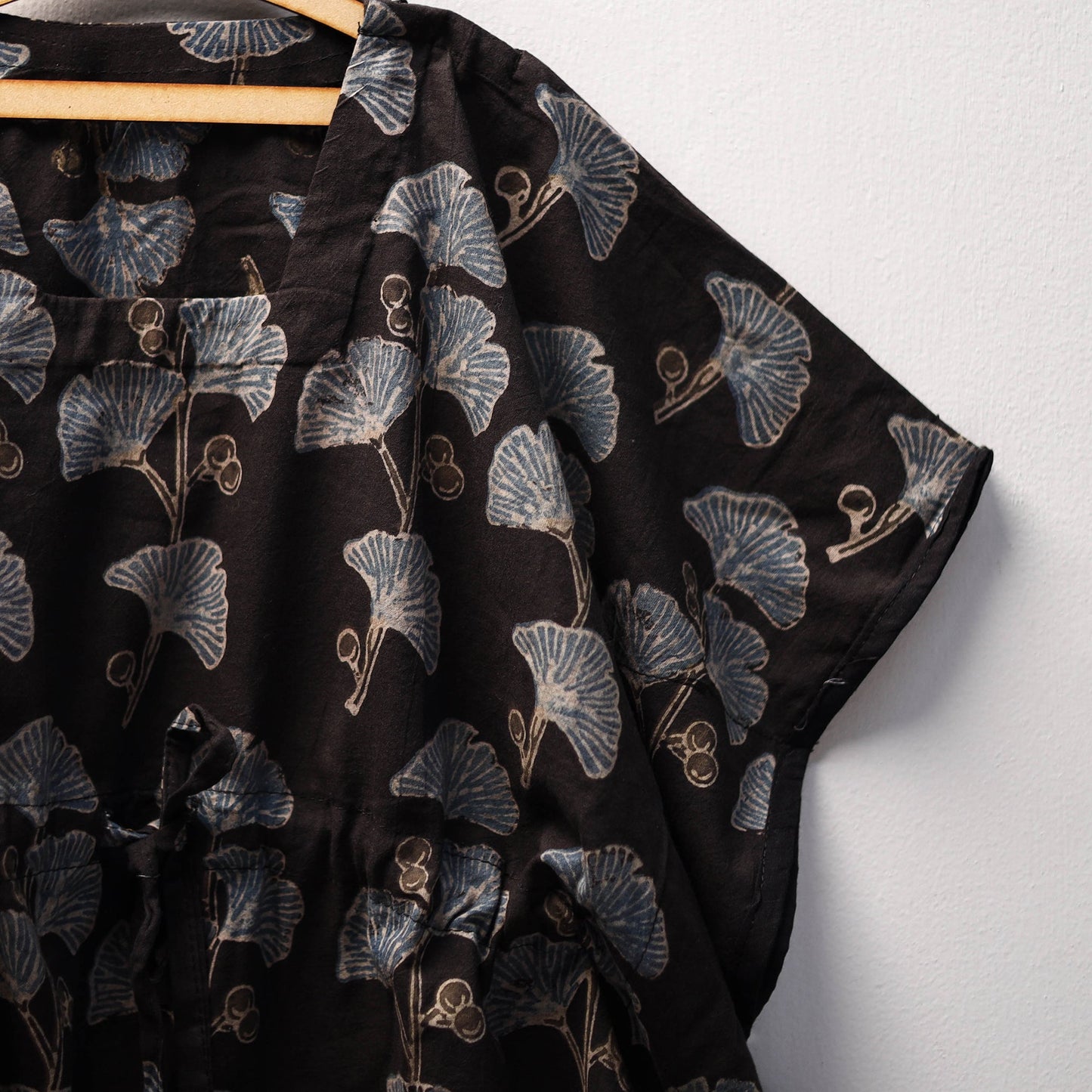 Black - cotton kids kaftan (3-4 years) 03 - handcrafted