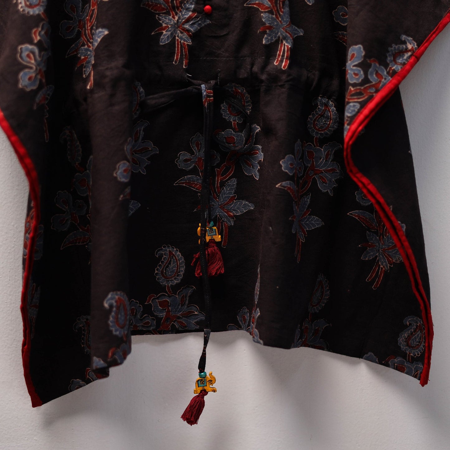 Black - cotton kids kaftan (3-4 years) 14 - handcrafted