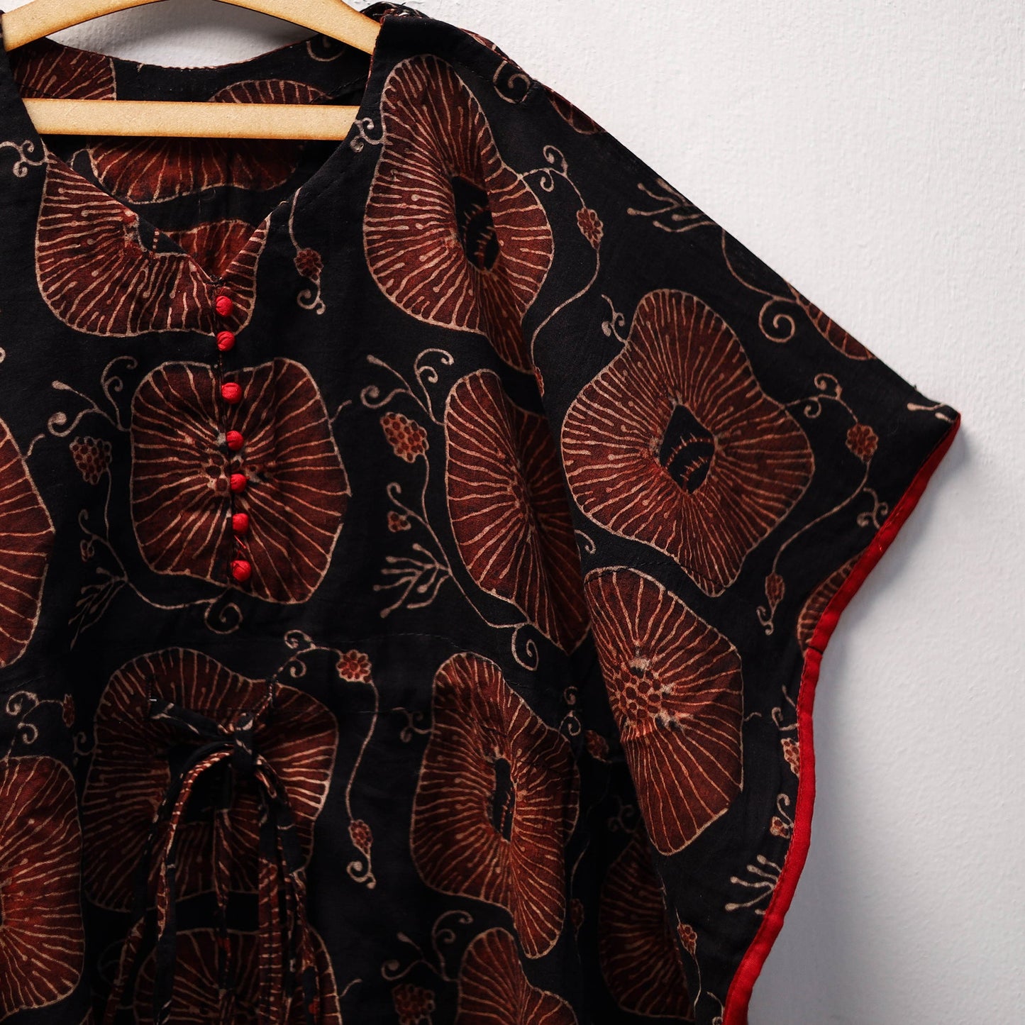 Black - cotton kids kaftan (3-4 years) 26 - handcrafted