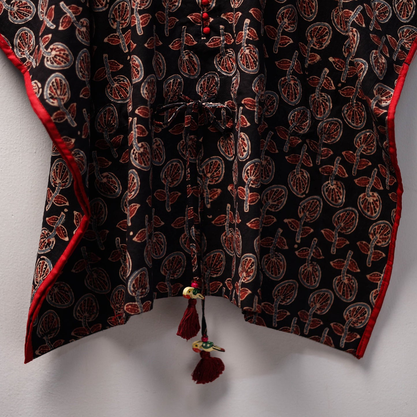 Black - cotton kids kaftan (3-4 years) 29 - handcrafted