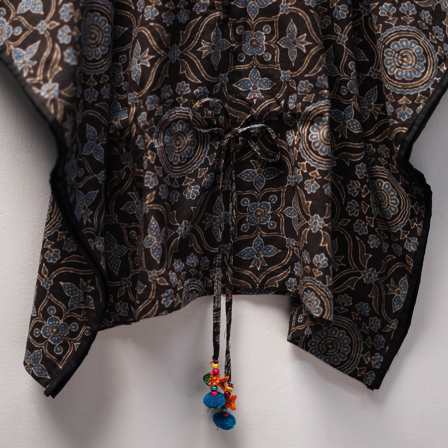 Black - cotton kids kaftan (3-4 years) 35 - handcrafted