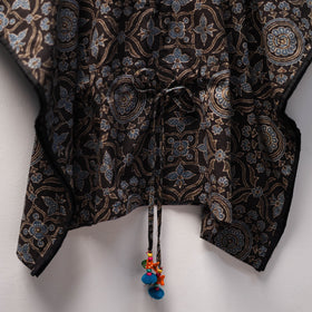 Black - cotton kids kaftan (3-4 years) 35 - handcrafted