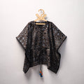 Black - cotton kids kaftan (3-4 years) 35 - handcrafted