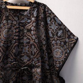 Black - cotton kids kaftan (3-4 years) 35 - handcrafted