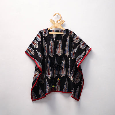Black - cotton kids kaftan (3-4 years) 40 - handcrafted