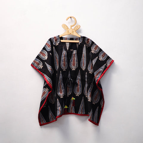 Black - cotton kids kaftan (3-4 years) 40 - handcrafted
