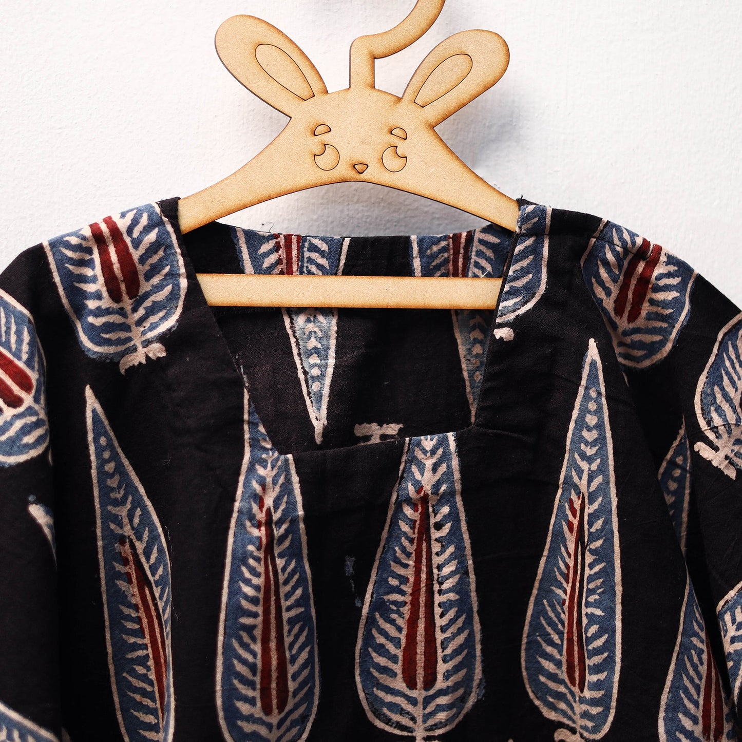 Black - cotton kids kaftan (3-4 years) 40 - handcrafted