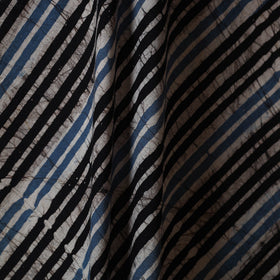 Black - cotton kutch batik fabric 20 - handcrafted