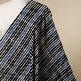 Black - cotton kutch batik fabric 20 - handcrafted