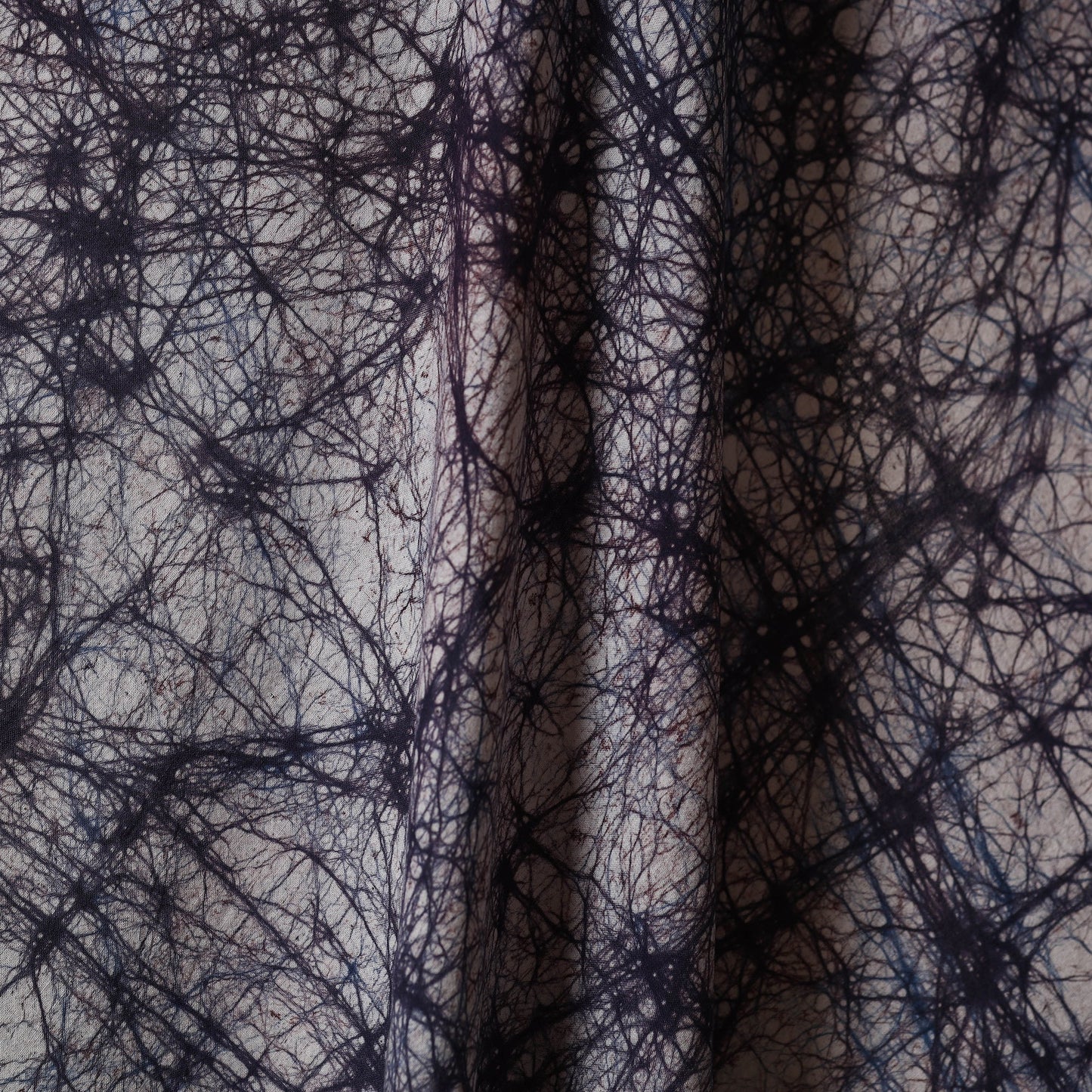 Black - cotton kutch batik fabric 36 - handcrafted