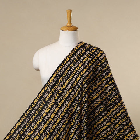 Black - cotton kutch batik fabric 29 - handcrafted