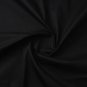 Black - cotton lycra plain fabric 05 - handcrafted