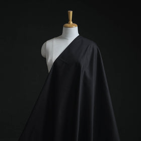 Black - cotton lycra plain fabric 05 - handcrafted