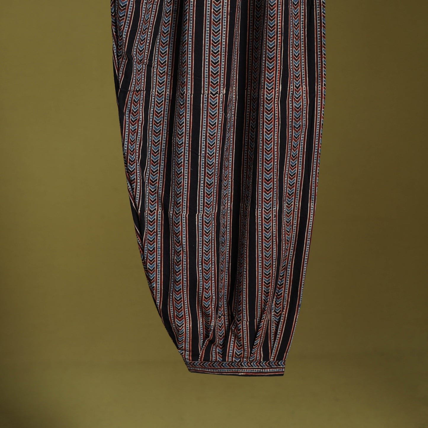 Black - cotton natural dyed afghani salwar 12 - handcrafted