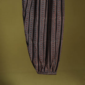 Black - cotton natural dyed afghani salwar 12 - handcrafted