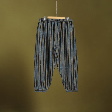 Black - cotton natural dyed afghani salwar 13 - handcrafted