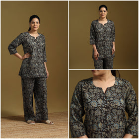 Cotton natural dyed co-ord set 08 - handcrafted