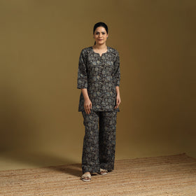 Cotton natural dyed co-ord set 08 - handcrafted