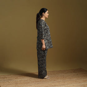 Cotton natural dyed co-ord set 08 - handcrafted