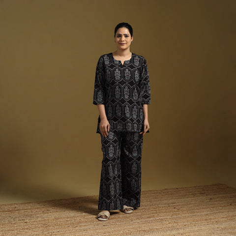 Cotton natural dyed co-ord set 10 - handcrafted