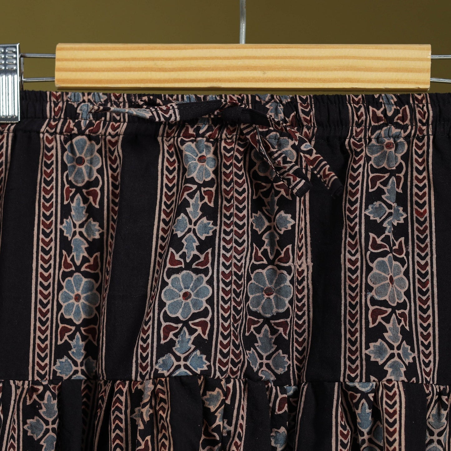 Black - cotton natural dyed salwar 06 - handcrafted