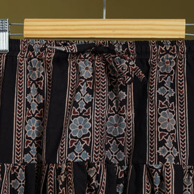 Black - cotton natural dyed salwar 06 - handcrafted