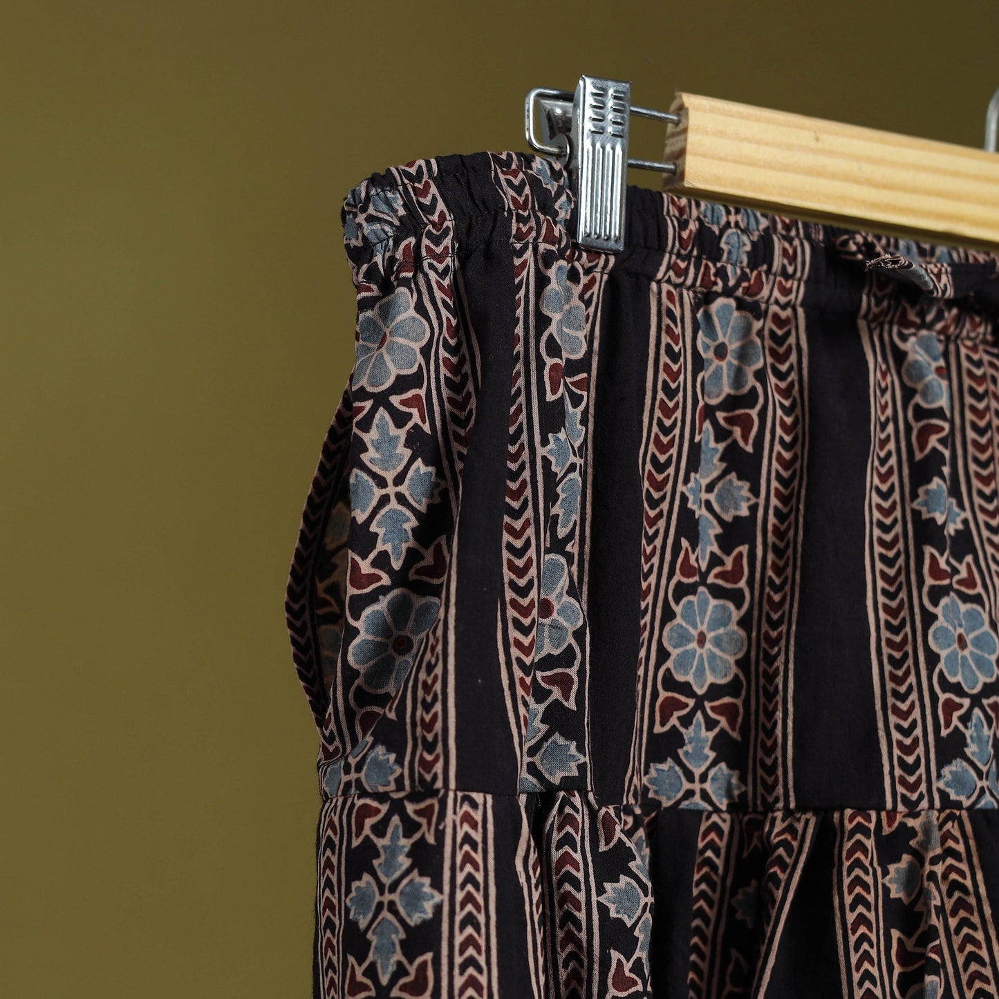 Black - cotton natural dyed salwar 06 - handcrafted