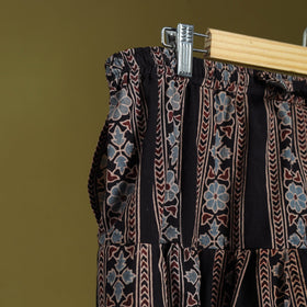 Black - cotton natural dyed salwar 06 - handcrafted