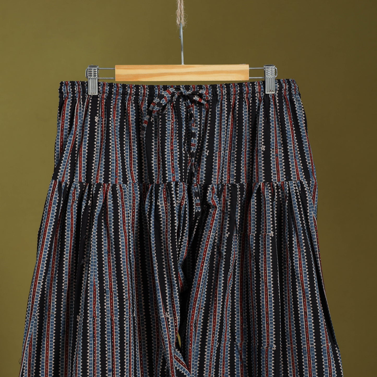 Black - cotton natural dyed salwar 09 - handcrafted