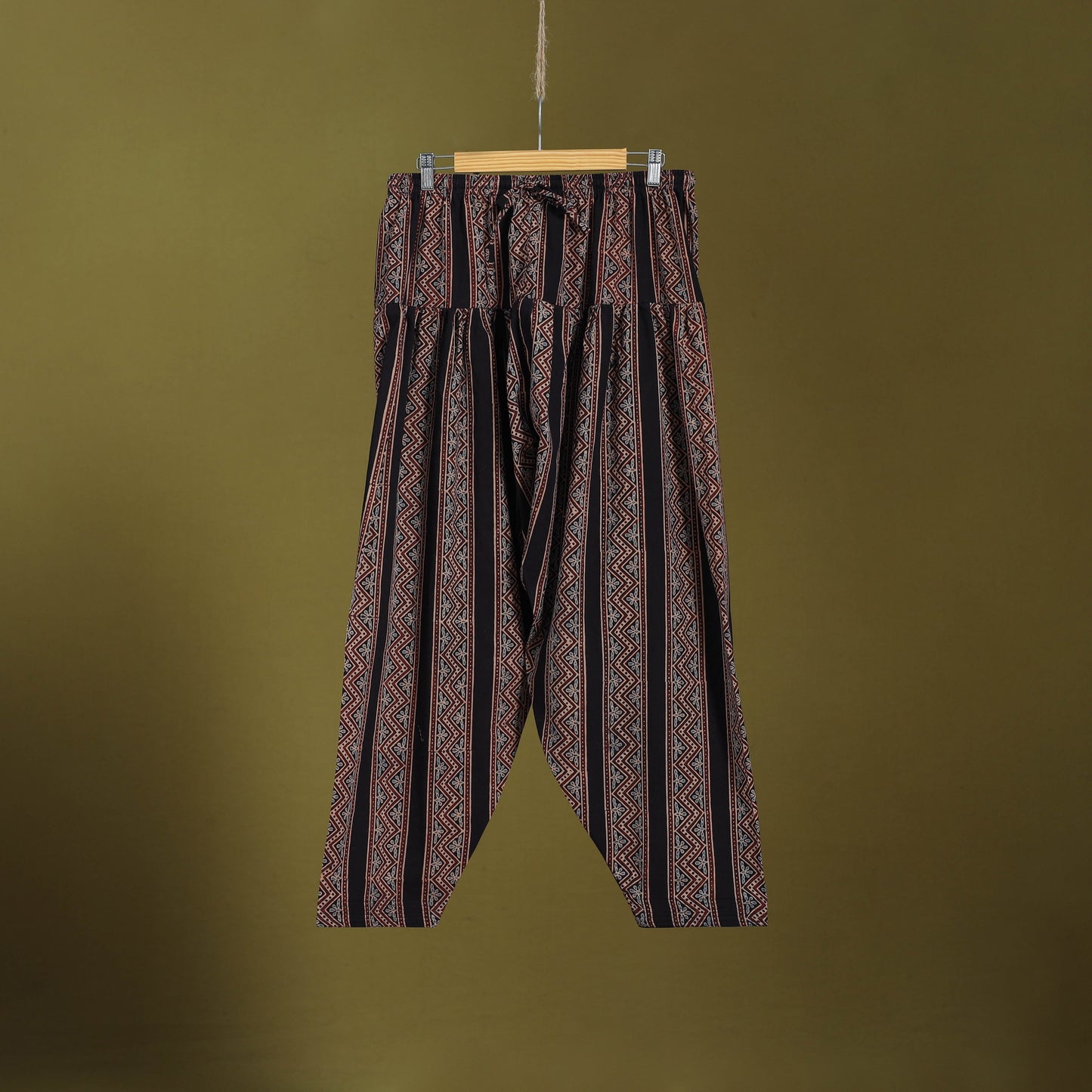 Black - cotton natural dyed salwar 10 - handcrafted