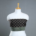 Black - cotton pipad blouse piece 134 - handcrafted