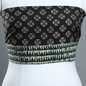 Black - cotton pipad blouse piece 134 - handcrafted