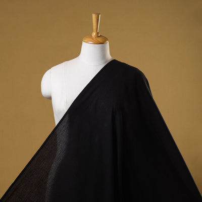 Black - cotton plain fabric 14 - handcrafted