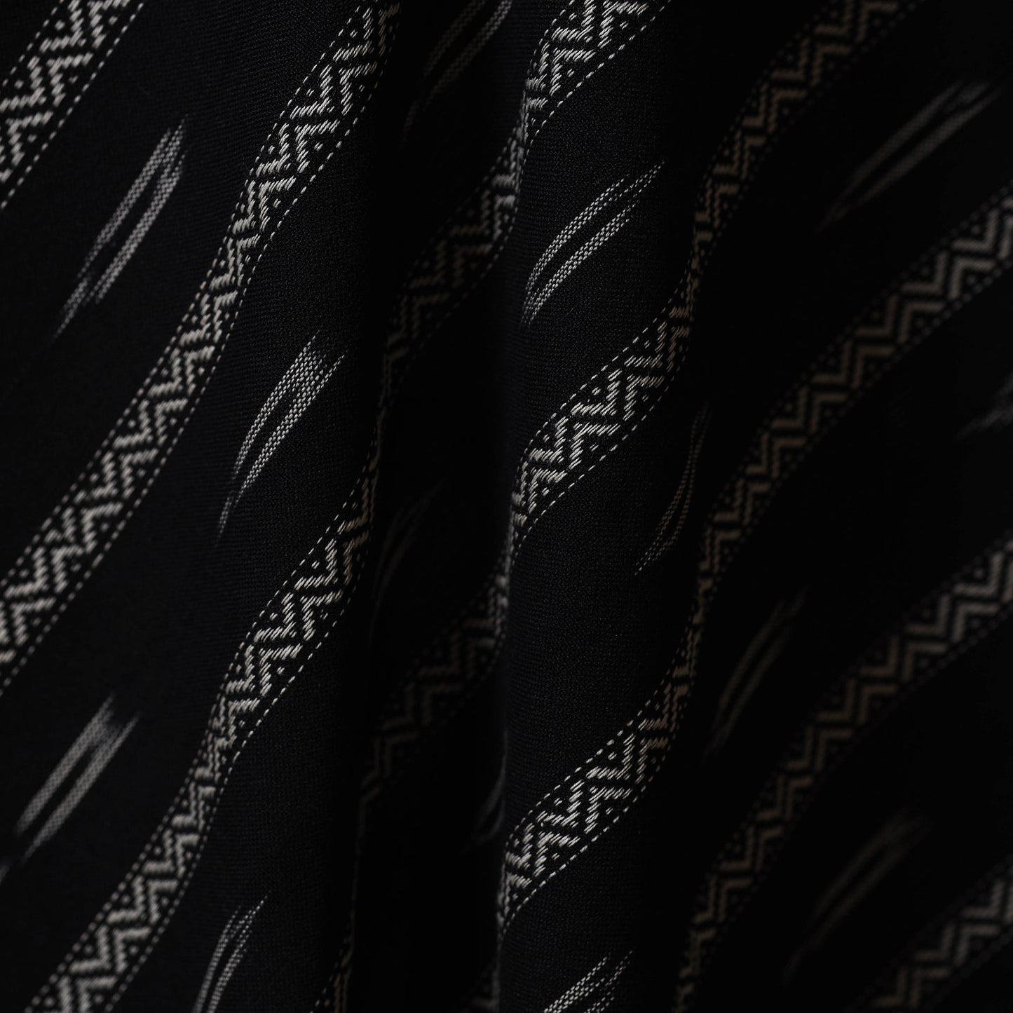 Cotton pochampally dabi ikat fabric 01 - handcrafted