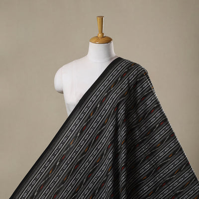 Cotton pochampally dabi ikat fabric 09 - handcrafted