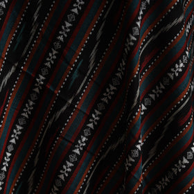 Cotton pochampally dabi ikat fabric 11 - handcrafted