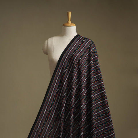 Cotton pochampally dabi ikat fabric 25 - handcrafted