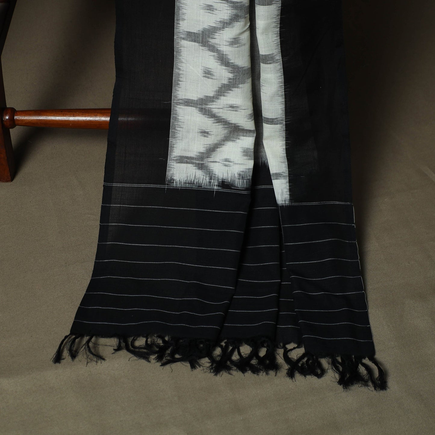 Handloom cotton pochampally ikat 3pc unstitched dress