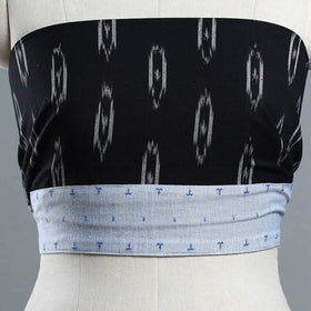 Buy Black Cotton Pochampally Ikat Blouse Piece 