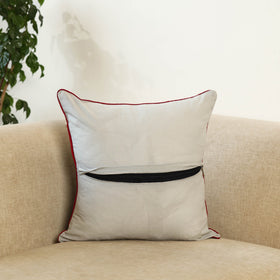 Black - cotton pochampally ikat cushion cover 128