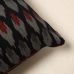Black - cotton pochampally ikat cushion cover 36