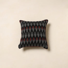 Black - cotton pochampally ikat cushion cover 36