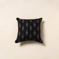 Black - cotton pochampally ikat cushion cover 37