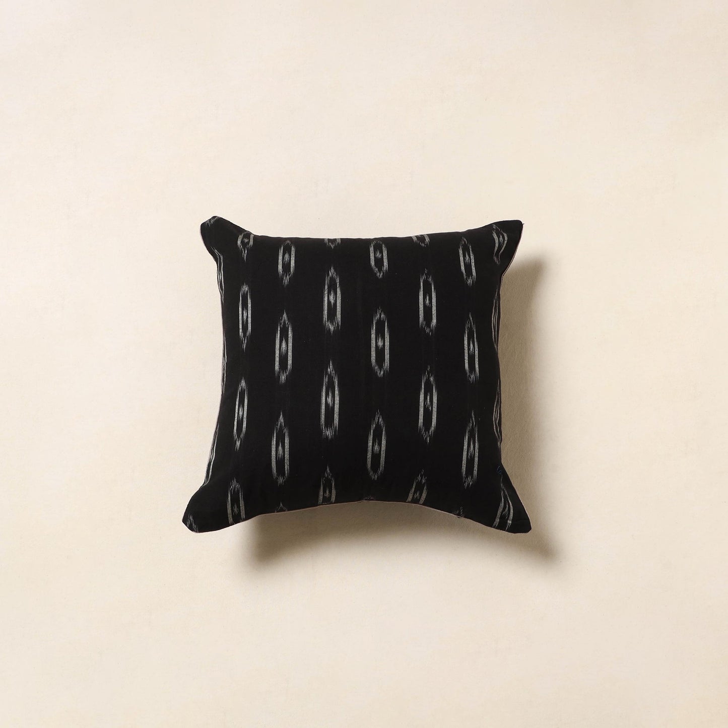 Black - cotton pochampally ikat cushion cover 37